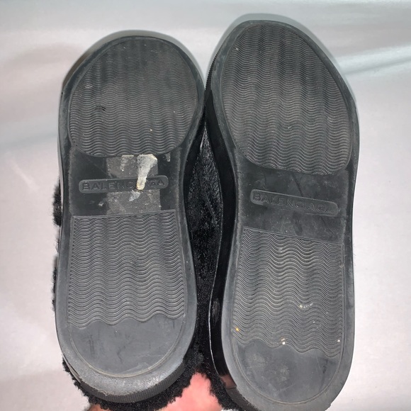 BALENCIAGA size 36 black ponyhide/shearling SNEAKS - Picture 8 of 16